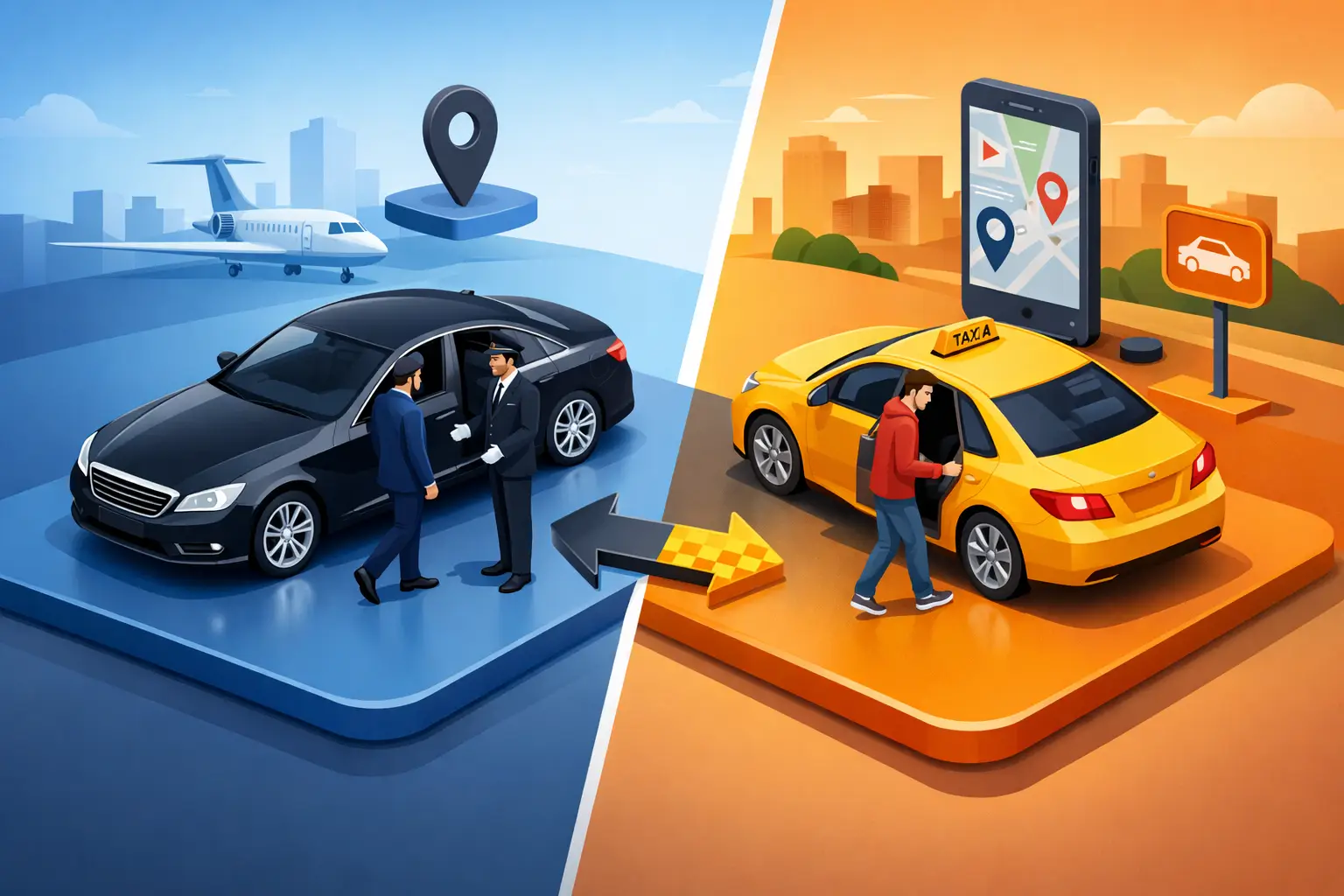 Chauffeur Service vs Taxi: What Changes?
