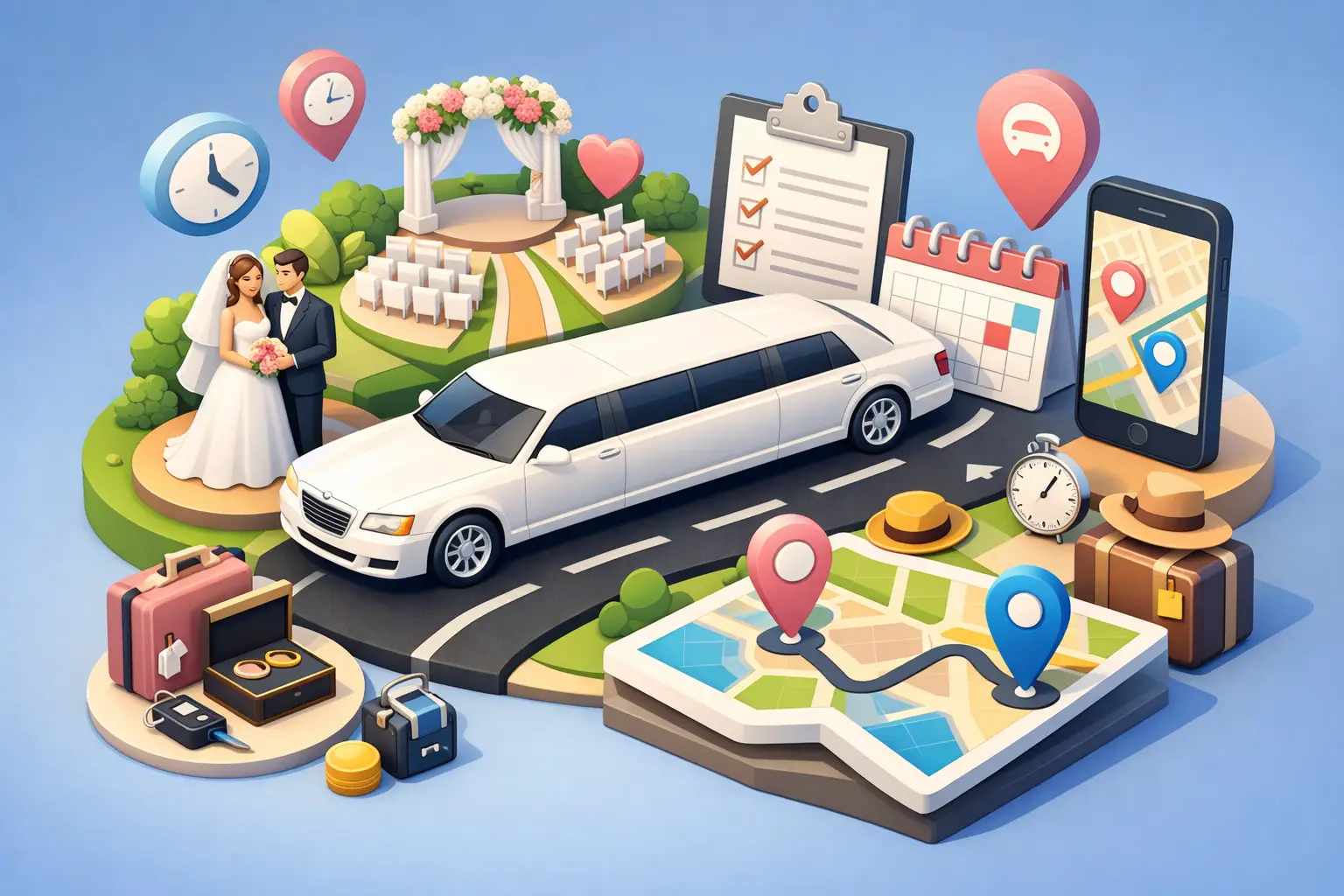 How to Organize Wedding Limousine Logistics