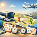 Long Distance Transfer Planning That Stays on Time