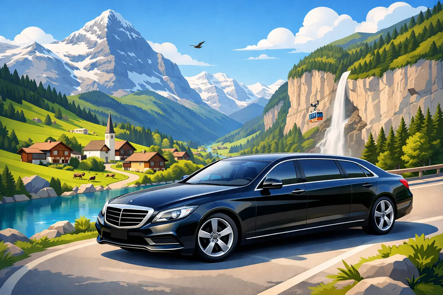 Visit Grindelwald and Lauterbrunnen by Premium Limousine