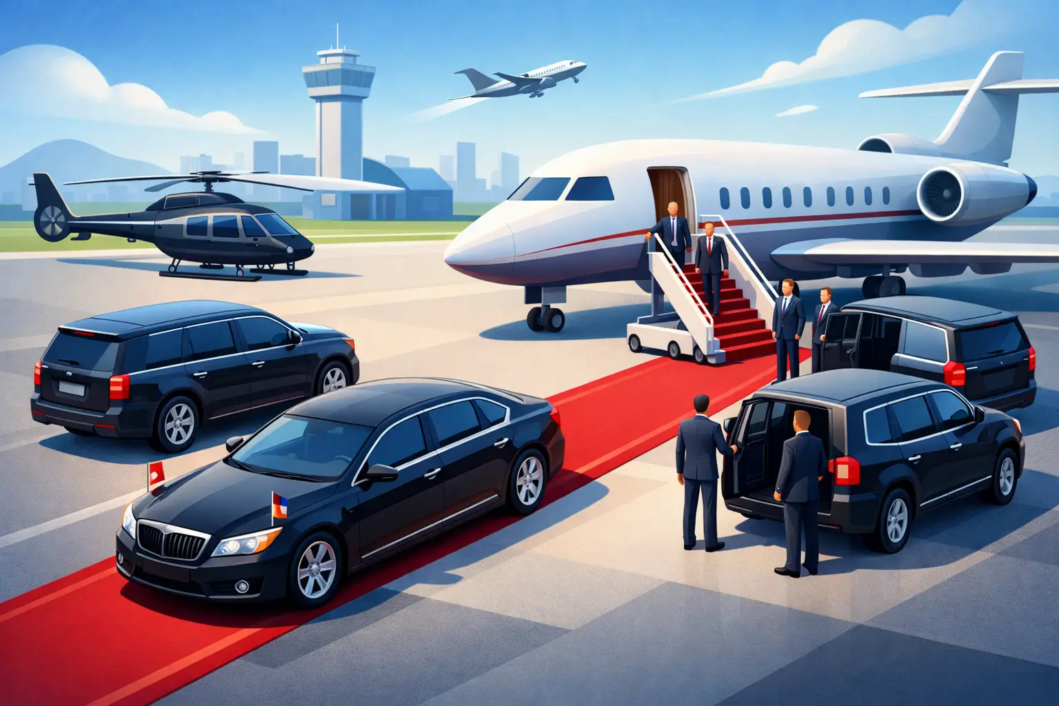 A Diplomatic Delegation Transport Example