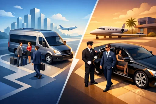 Business Shuttle Versus Chauffeur for Executives