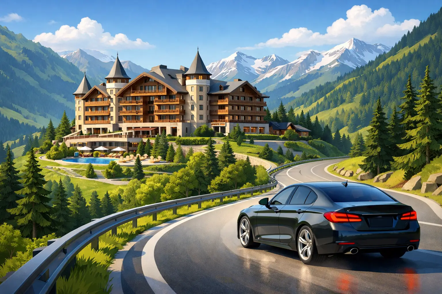 The Alpina Gstaad and How to Get There by Car