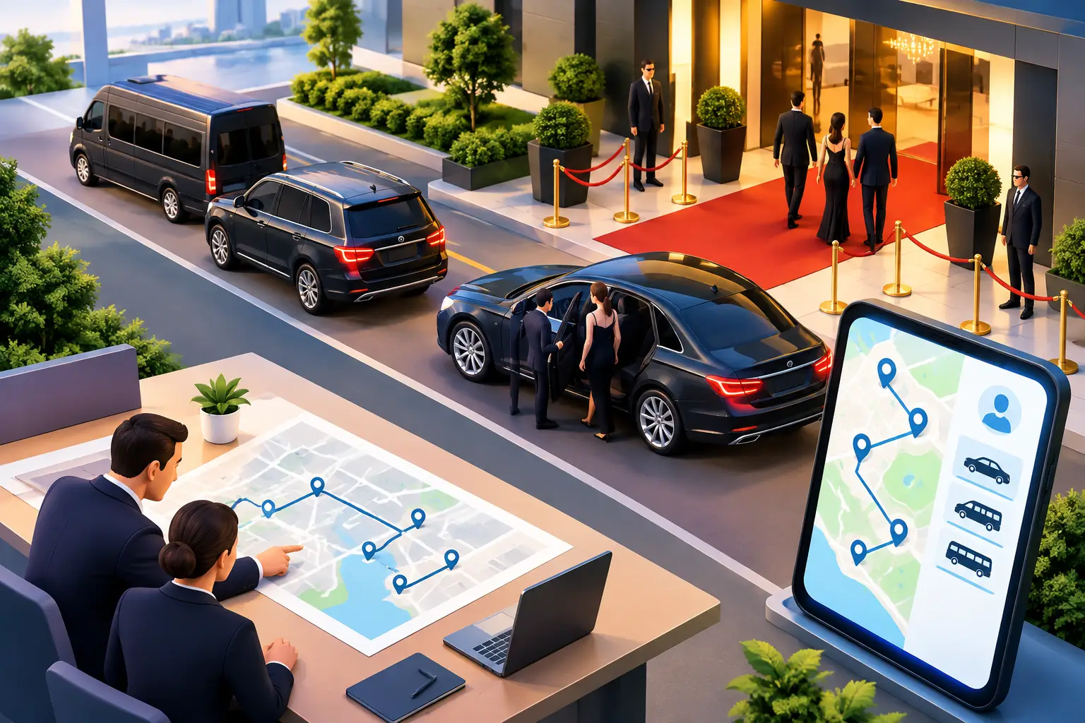 Event Mobility Planning Example for VIP Events